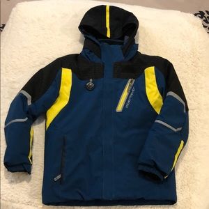 Obermeyer boys blue ski jacket size 7